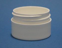 20ml White Polypropylene Thick Walled Simplicity Jar 43mm Screw Neck